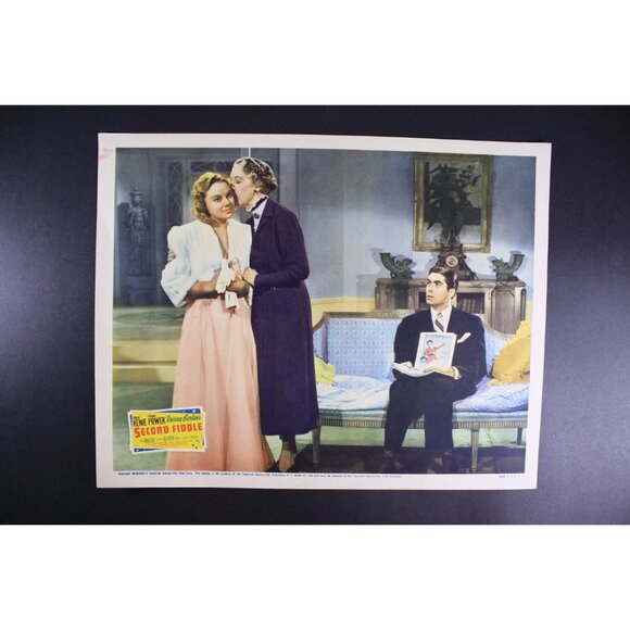 1939 Second Fiddle original lobby card 11x14", Sonja Henie, Tyrone Power, - Picture 2 of 10